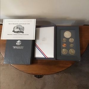 1991 US Prestige Proof Set, Mount Rushmore Anniversary Coins